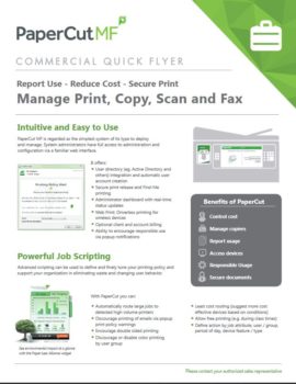 Papercut, Mf, Commercial, Poynter's Business Solutions